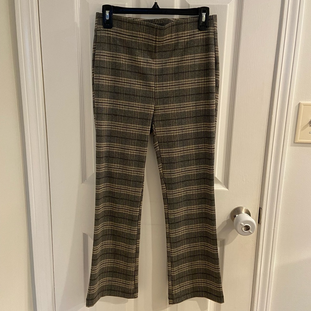 Loft-Size Small pull on plaid pants